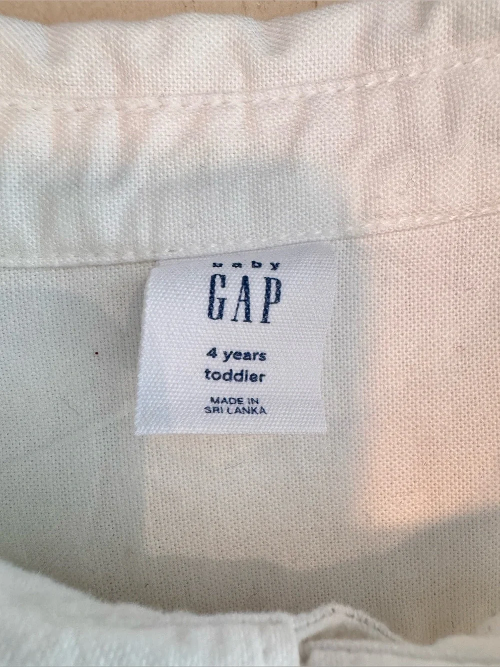 Gap White Oxford Toddler Shirt Size 4Y 🤍